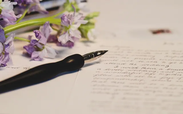 merry christmas, pen, handwriting, writing, letter, paper, note, ink, write, message, diary, desk, calligraphy, text, design, fountain pen, retro, card, vintage, brown paper, brown