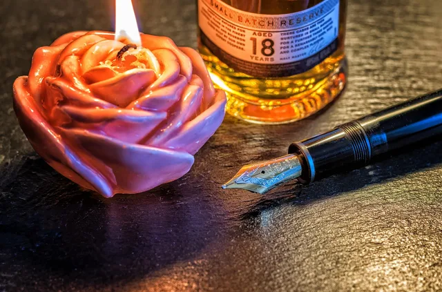 ink pen, mont blanc, noble, gold, write, fountain pen, nostalgic, luxury, candle, fire, light, bottle, whiskey, mont blanc, fountain pen, whiskey, whiskey, whiskey, whiskey, whiskey. An Illustrative Cost Example for US Fountain Pen Ink Imports