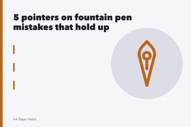 Macro view of fountain pen nib tines being aligned with tweezers under a loupe. 5 pointers on fountain pen mistakes that hold up