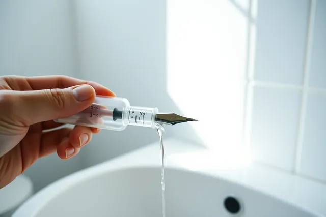 Bulb syringe flushing cool water through a fountain pen nib and feed. Top fountain pen maintenance tools for 2027, reviewed