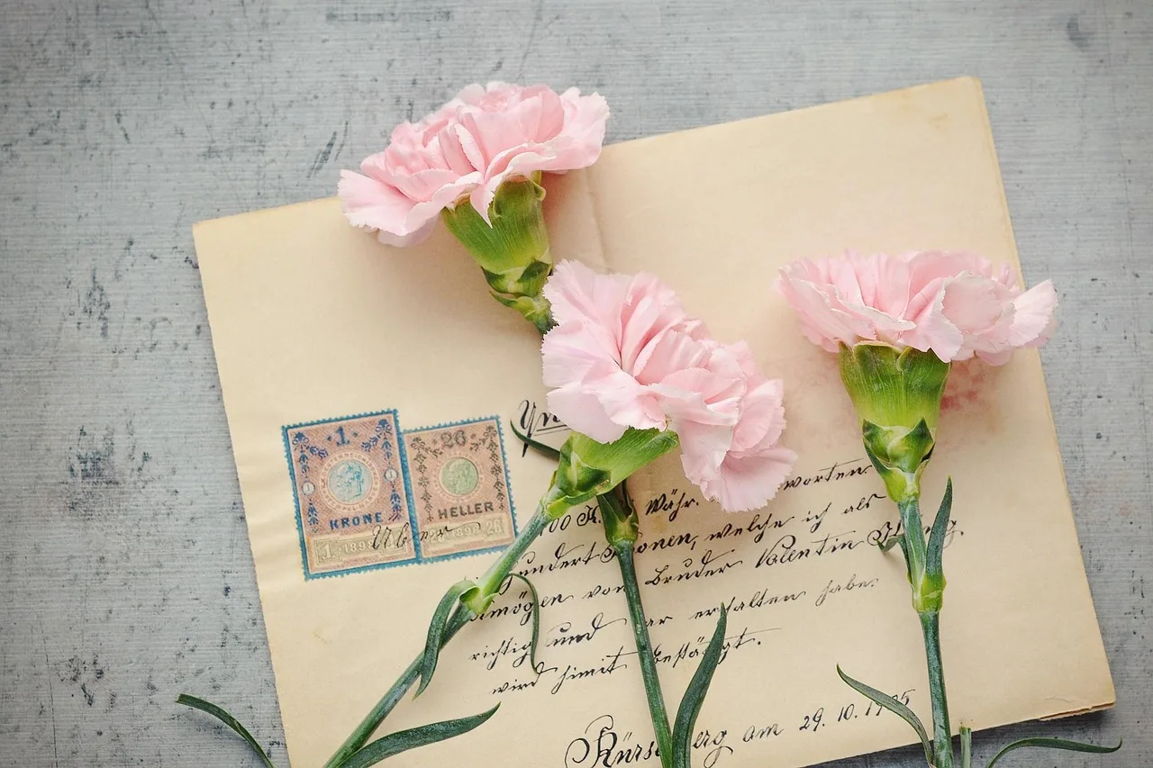 letter, envelope, flower wallpaper, flowers, stamps, beautiful flowers, handwritten, handwritten letter, old, antique, post, flower background, labeled, nature, paper, pink flowers, cut flowers, still life, retro, vintage. Stationery collections storage: paper and ink in one afternoon