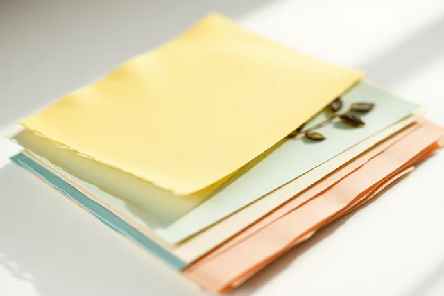 Stack of handmade paper sheets with deckled edges and pressed inclusions. Which small-batch stationery formats are actually worth trying?