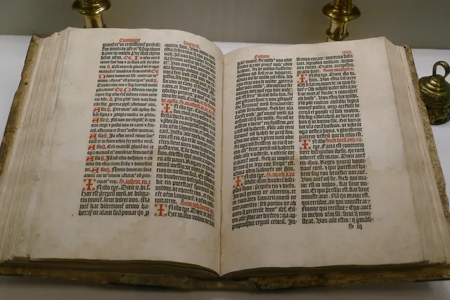 a book, historical, bible, literature, read, old, writing, letterpress, museum. Worth the trip: a collectors' project in visiting museums and libraries